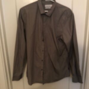 Calvin Klein large slim fit shirt  - fine pinstripe shirt in excellent shape